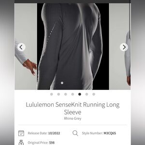 Sensekit running longsleeve men’s Small Nwt